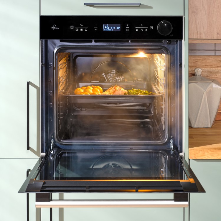 Hotpoint Class 4 Air Fry Electric Single Oven with Active Steam - Black