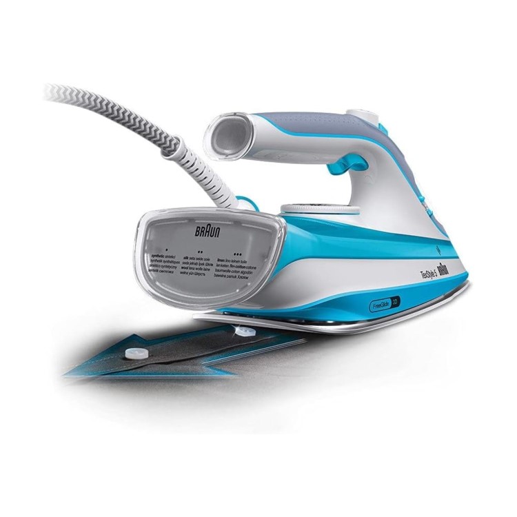 Braun SI5008BL TexStyle 5 2800W Steam Iron - White & Turquoise