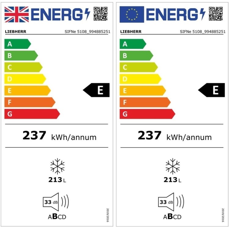 Liebherr 213 Litre Fully Integrated Freezer