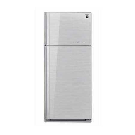 Sharp SJ-GC700VSL 80x185cm Frost Free Top Mount Freestanding Fridge Frezer - Silver