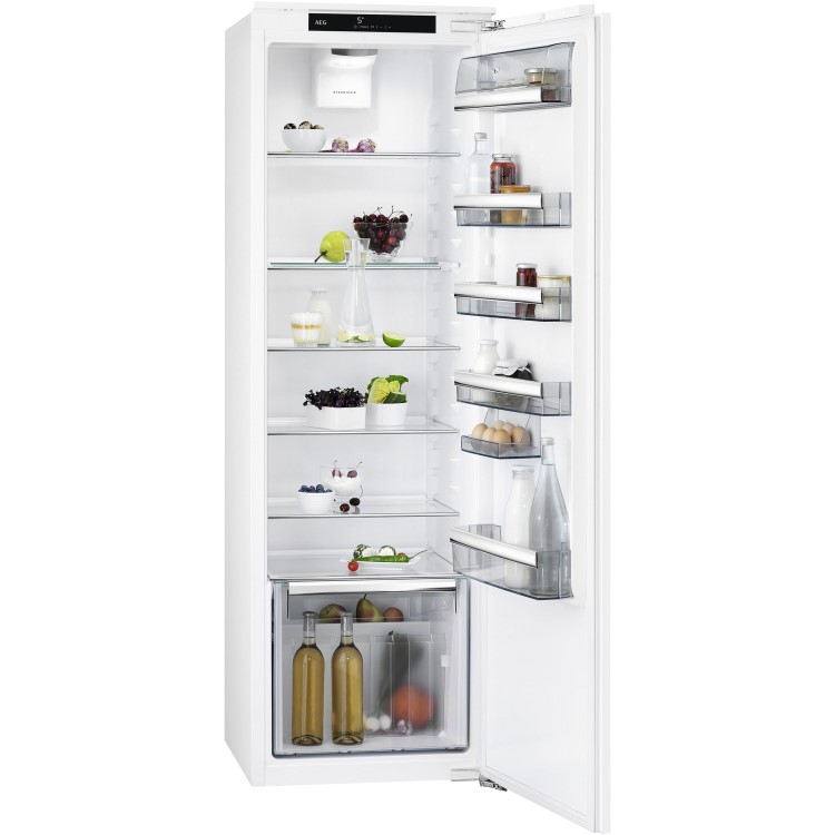 Refurbished AEG 3000-Series DynamicAir SKE818E1DC Integrated 310 Litre Tall Fridge White