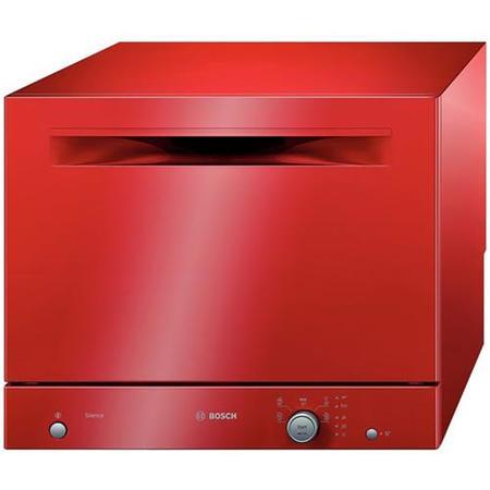 Bosch SKS50E01EU Classixx Table Top Freestanding Dishwasher in Red