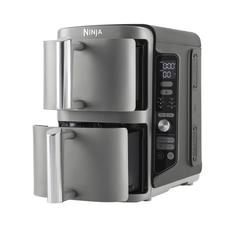 Ninja SL400UK Double Stack XL 9.5L 6-in-1 Dual Air Fryer - Grey