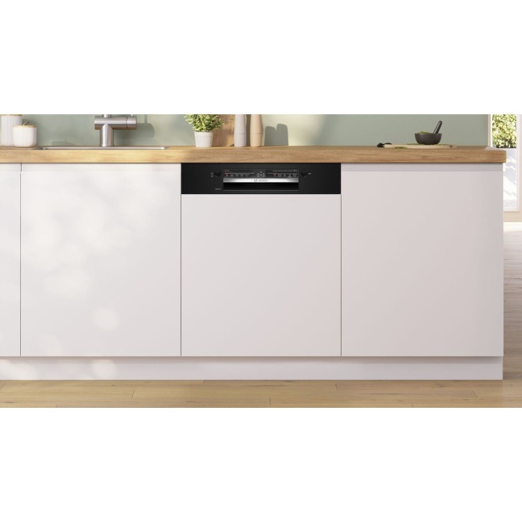 Bosch Series 2 Semi Integrated Full Size Dishwasher - Black