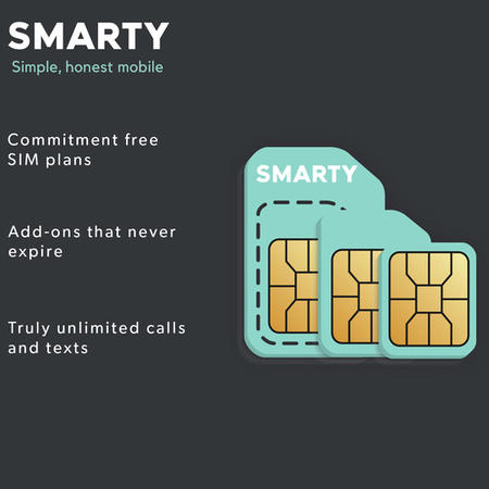 SMARTY Pay As You Go Sim Card Trio