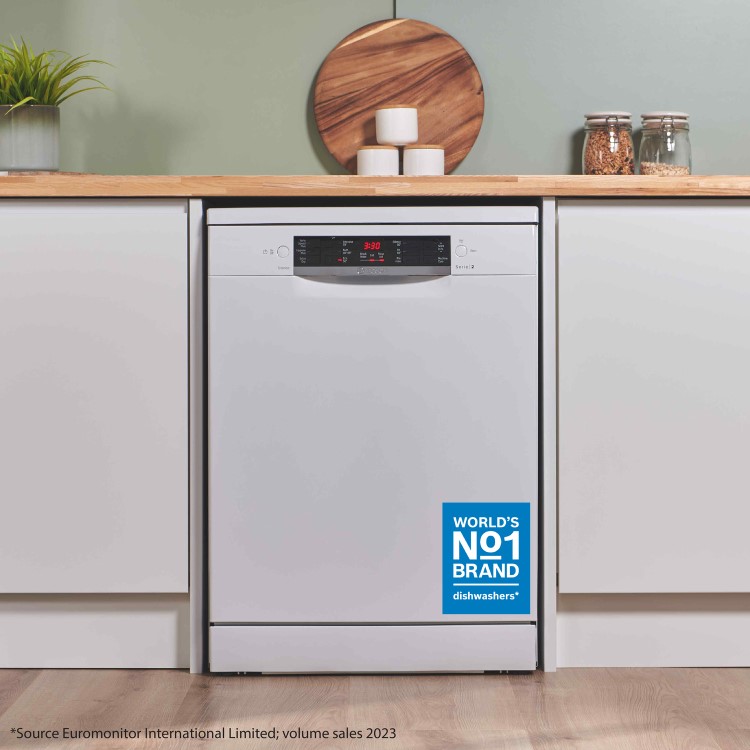 Bosch Series 2 Freestanding Dishwasher - White