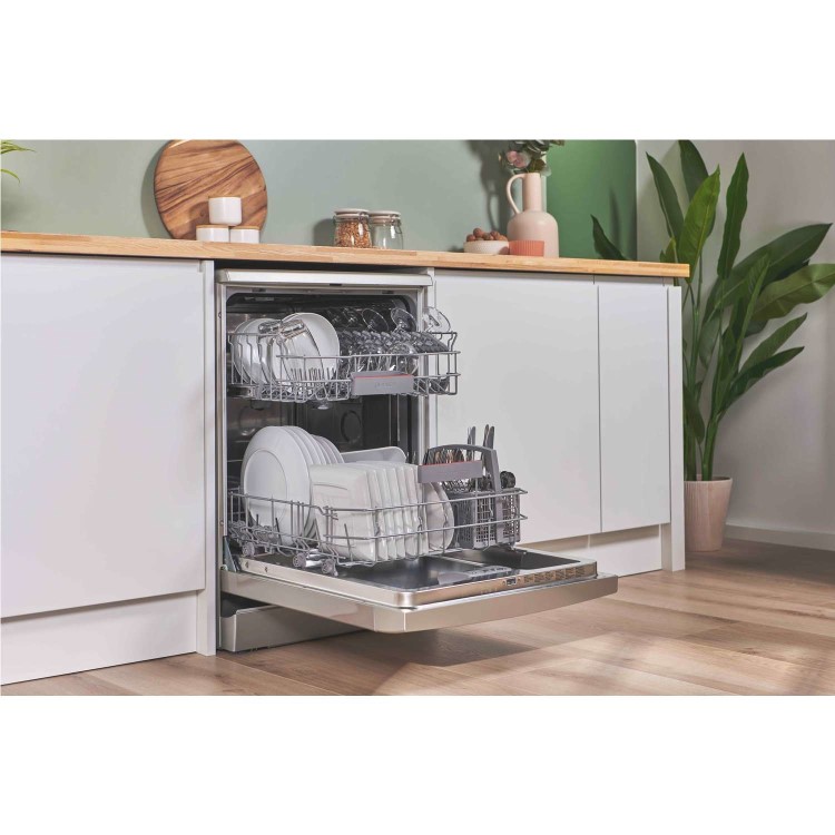 Bosch Series 4 Freestanding Dishwasher - Smart Wi-Fi, B-Rated, Stainless Steel