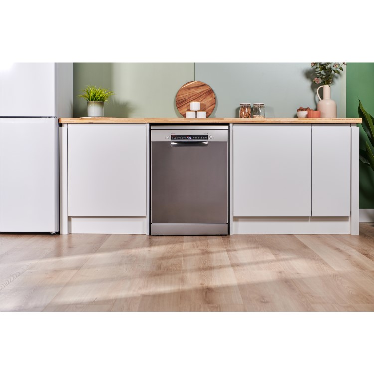 Bosch Series 4 Freestanding Dishwasher - Smart Wi-Fi, B-Rated, Stainless Steel