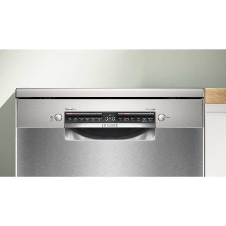 Refurbished Bosch Series 4 SMS4EKI06G 13 Place Freestanding Dishwasher Stainless Steel