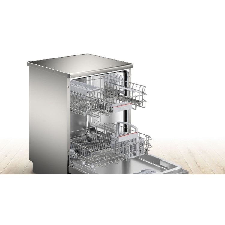 Refurbished Bosch Series 4 SMS4EKI06G 13 Place Freestanding Dishwasher Stainless Steel