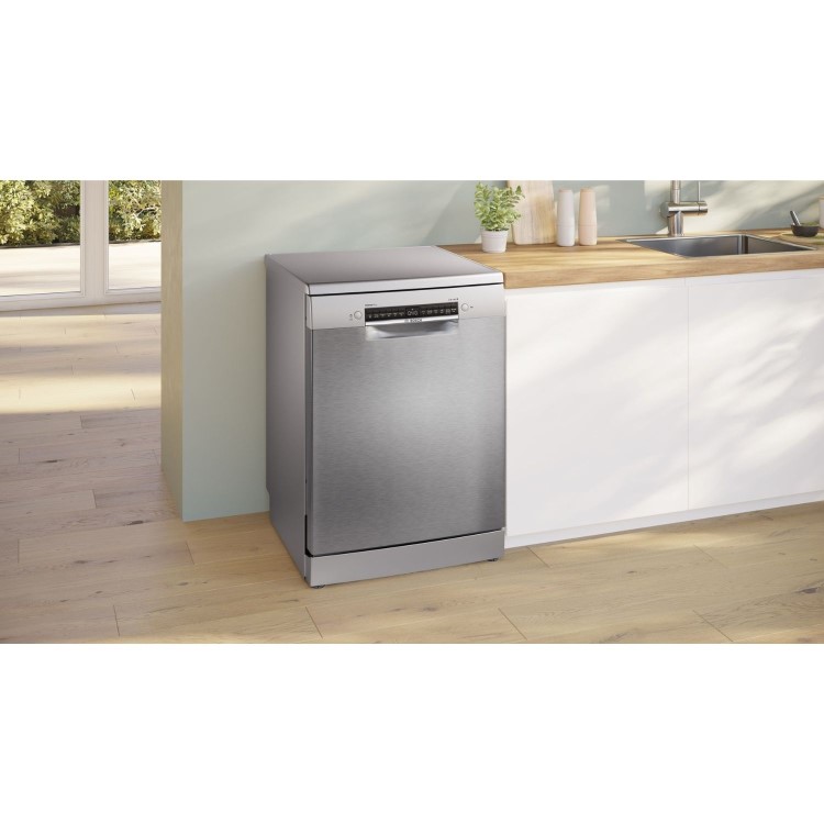 Refurbished Bosch Series 4 SMS4EKI06G 13 Place Freestanding Dishwasher Stainless Steel