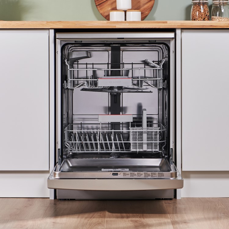 Bosch Series 4 Freestanding Dishwasher - Smart Wi-Fi, B-Rated, Stainless Steel