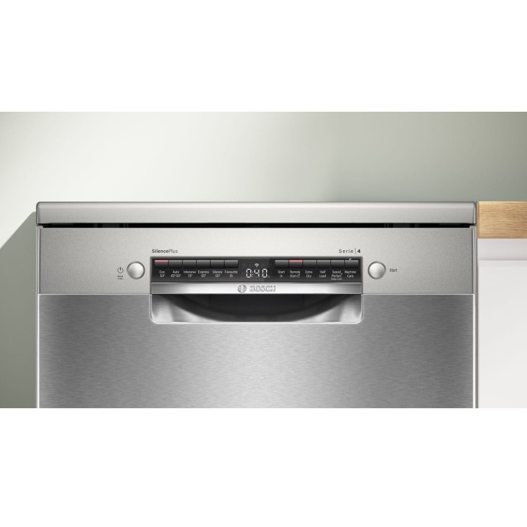 Refurbished Bosch Series 4 SMS4EMI06G 14 Place Freestanding Dishwasher Stainless Steel