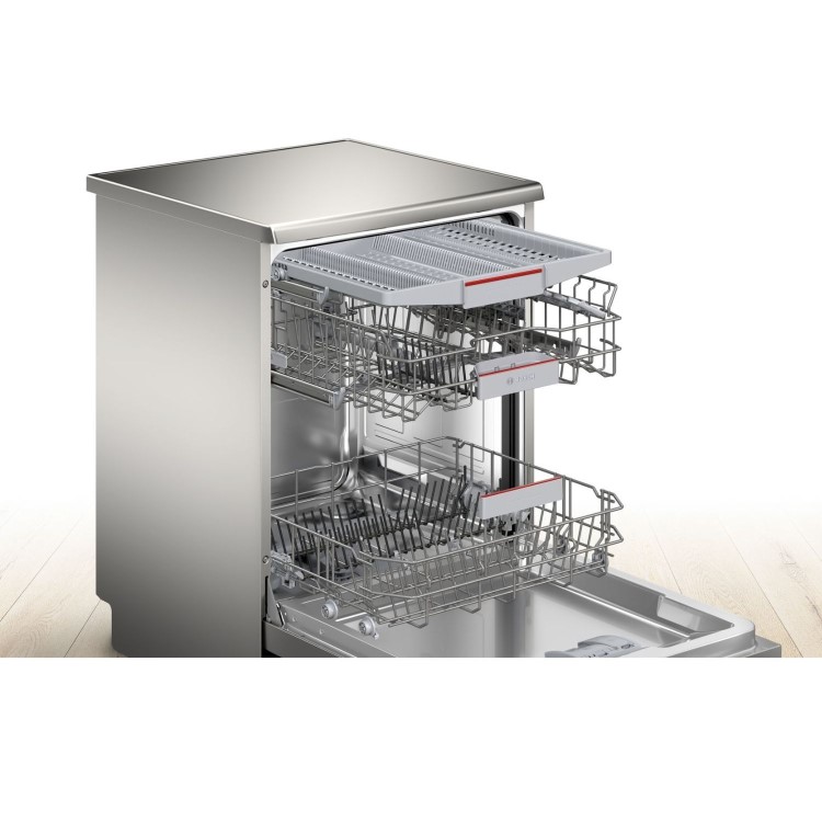 Refurbished Bosch Series 4 SMS4EMI06G 14 Place Freestanding Dishwasher Stainless Steel