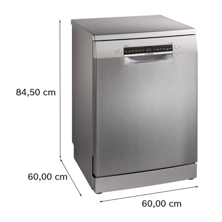 Refurbished Bosch Series 6 SMS6ZCI10G 14 Place Freestanding Dishwasher Silver