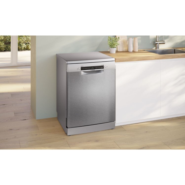 Refurbished Bosch Series 6 SMS6ZCI10G 14 Place Freestanding Dishwasher Silver