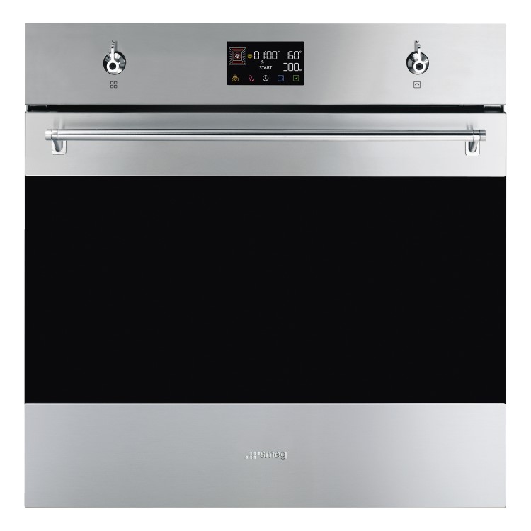 Refurbished Smeg SO6302M2X 60cm Single Built In electric Oven with Microwave Function Stainless Steel