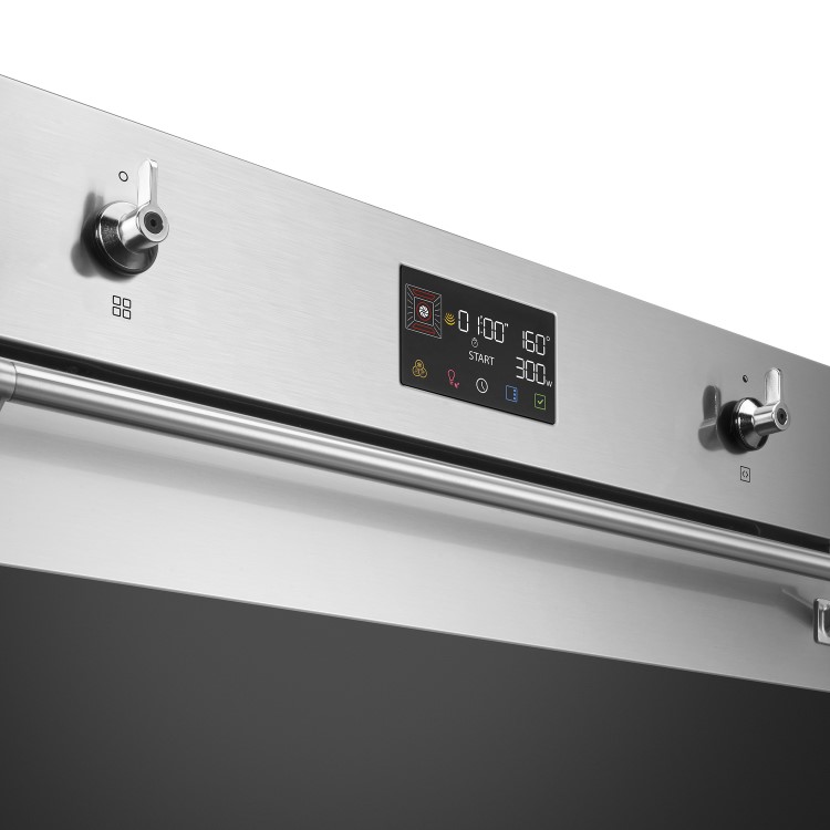 Smeg Single Oven with Microwave Function - Stainless Steel