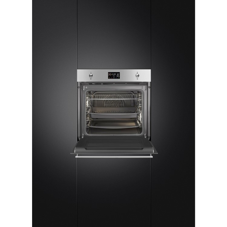 Smeg Classic Electric Self Cleaning Digital Single Oven - Stainless Steel