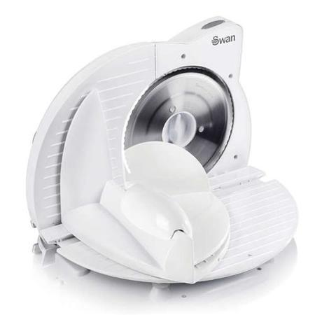 Swan SP10060N Compact White Food Slicer