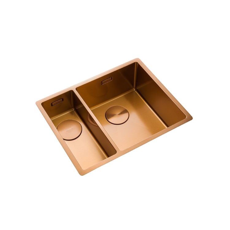 Rangemaster Spectra 1.5 Bowl Copper Stainless Steel Left Hand Kitchen Sink