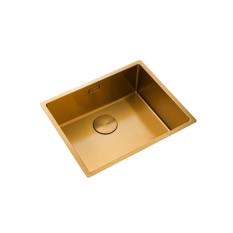 Rangemaster Spectra Single Bowl Gold Stainless Steel Kitchen Sink