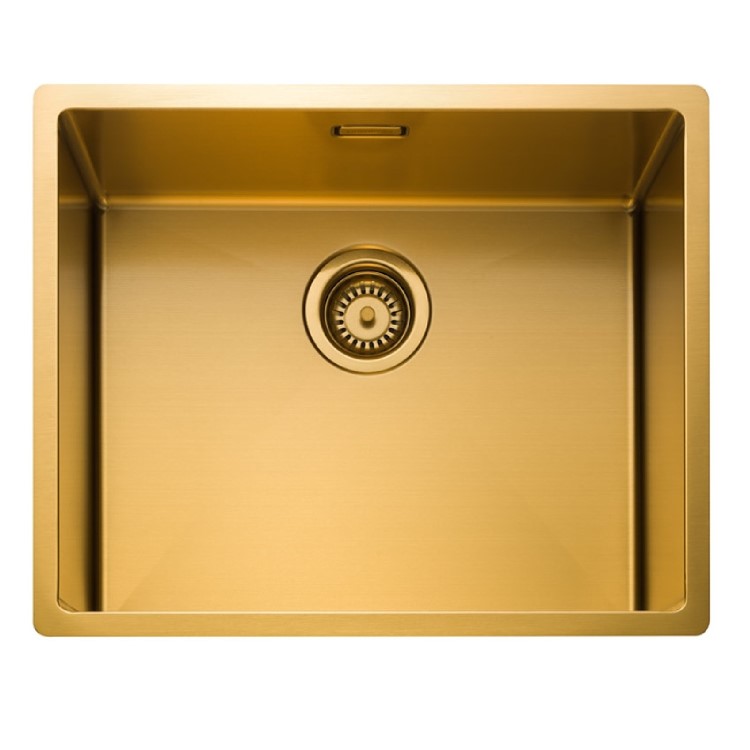 Rangemaster Spectra Single Bowl Gold Stainless Steel Kitchen Sink