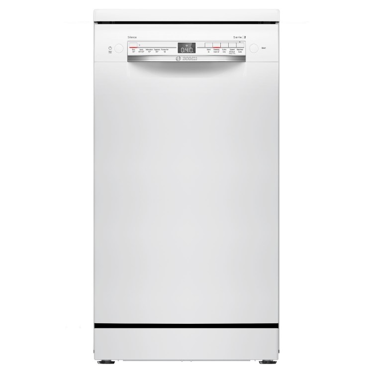 Bosch Series 2 Freestanding Slimline Dishwasher - White