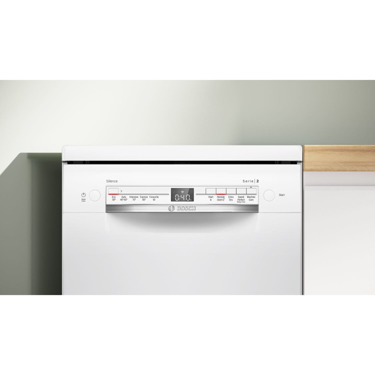 Bosch Series 2 Freestanding Slimline Dishwasher - White