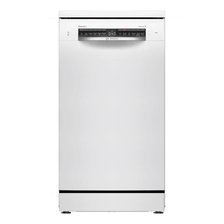 Bosch Series 4 Freestanding Slimline Dishwasher - White