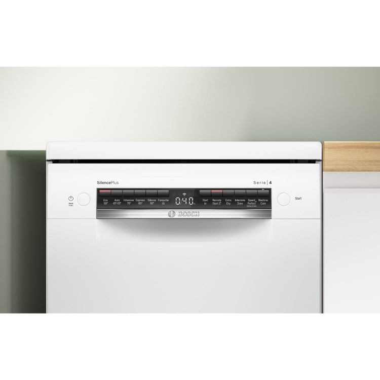 Bosch Series 4 Freestanding Slimline Dishwasher - White