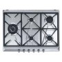 Smeg Cucina 70cm 5 Burner Gas Hob with Wok Burner - Stainless Steel