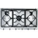 Smeg Cucina 90cm 5 Burner Gas Hob with Wok Burner - Stainless Steel