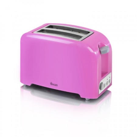 Swan shop pink toaster