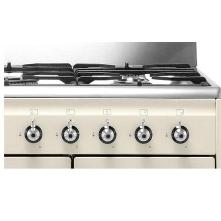 Smeg SUK92P9-1 Concert 90cm Dual Fuel Range Cooker - Gloss Cream