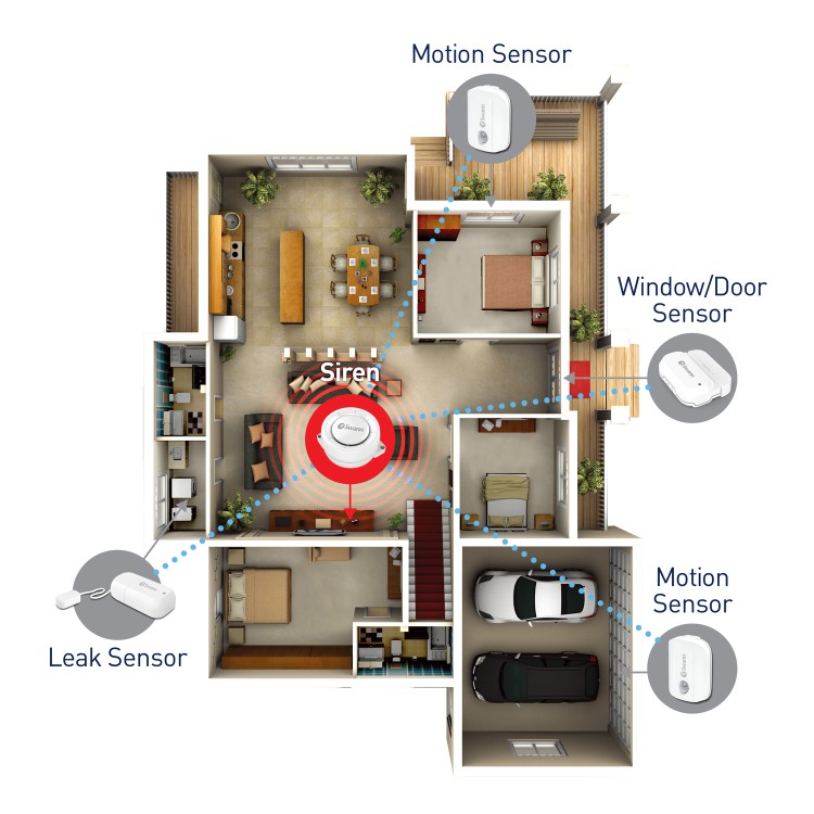 Swann WiFi Indoor Siren - 1 Pack