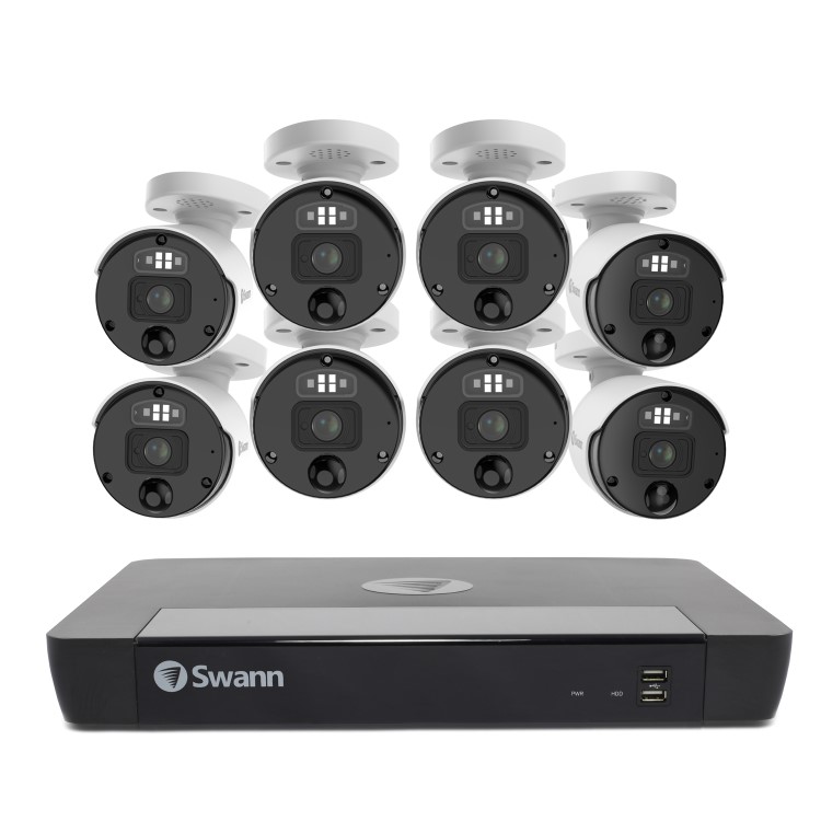 Swann 8 Camera 12MP Mega HD NVR CCTV System with 4TB HDD