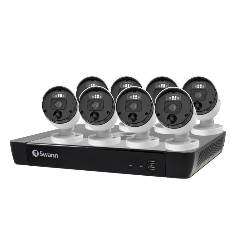 Swann 8 Camera 12MP Mega HD NVR CCTV System with 4TB HDD