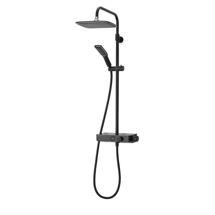 GRADE A1 - Triton Showers Push Button Mixer Shower - Matte Black