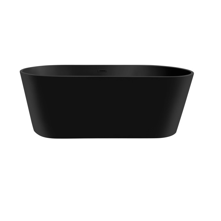 Matt Black Freestanding Double Ended Bath 1590 x 740mm - Sydney