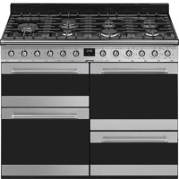 Smeg Symphony 110cm Dual Fuel Range Cooker - Stainless Steel