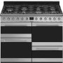 Smeg Symphony 110cm Dual Fuel Range Cooker - Stainless Steel