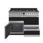 Smeg Symphony 110cm Dual Fuel Range Cooker - Stainless Steel