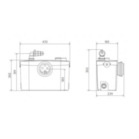 Saniflo Sanislim Macerator Pump-