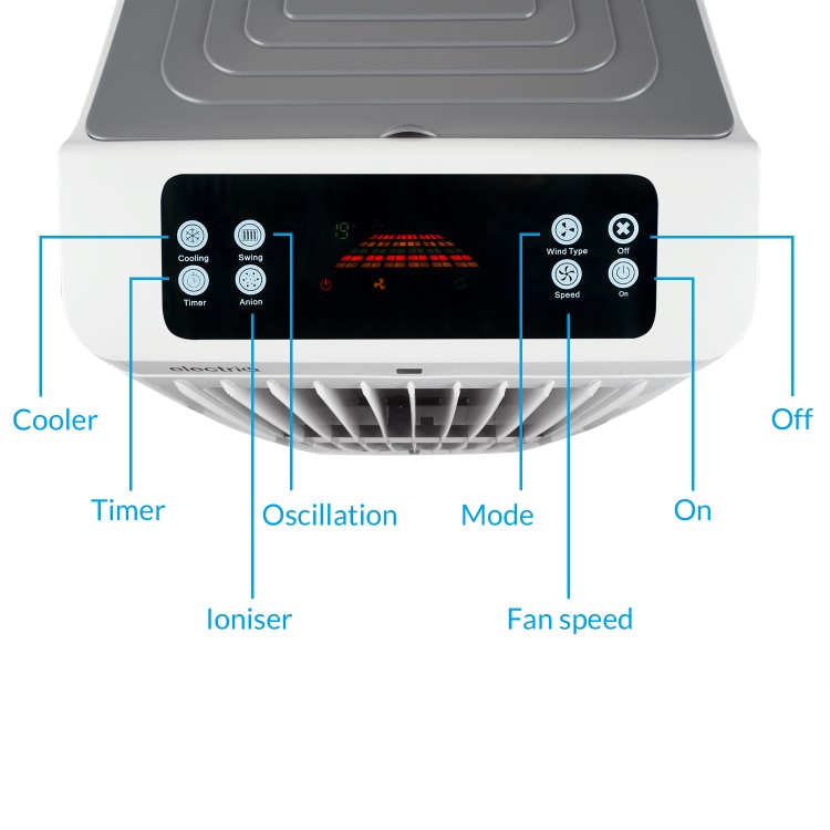 Refurbished electriQ Slim40i 40L Slim Evaporative Air Cooler