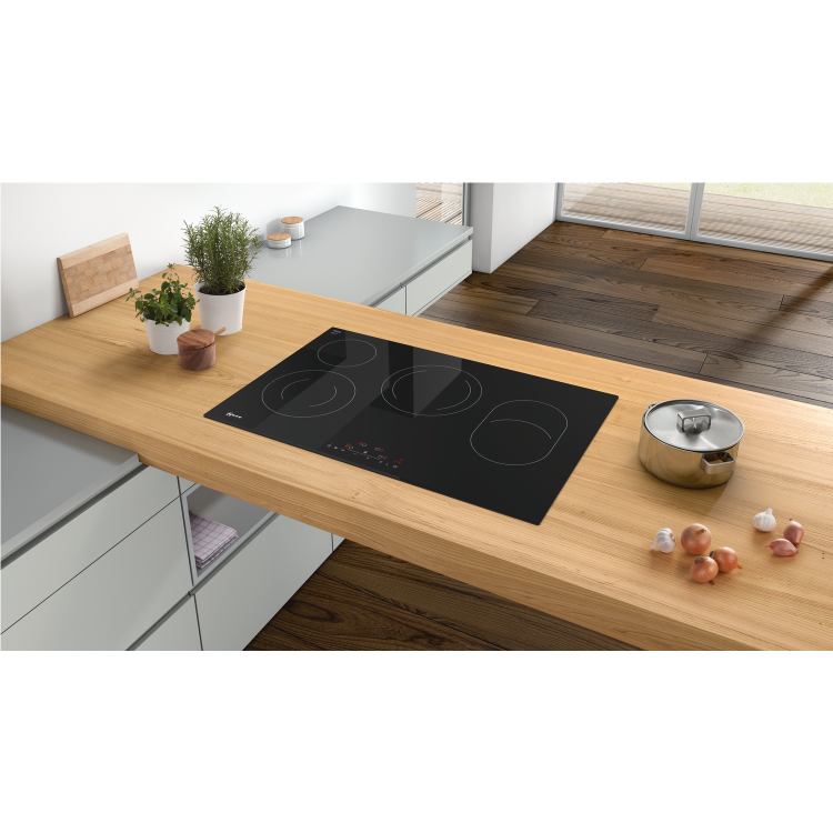 NEFF T18FD36X0 N70 80.2cm TouchControl Four Zone Ceramic Hob With Bevelled Front Edge