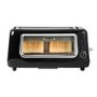 Tower T20011 2 Slice Long Slot Toaster - Black & Glass