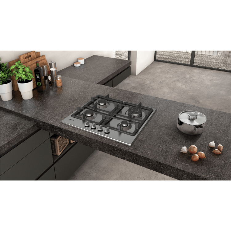 Neff N50 58cm 4 Burner Gas Hob - Stainless Steel