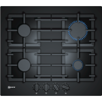 Refurbished Neff N70 T26CS49S0 59cm Gas on Glass 4 Burner Gas Hob Black