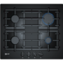 Refurbished Neff N70 T26CS49S0 59cm Gas on Glass 4 Burner Gas Hob Black